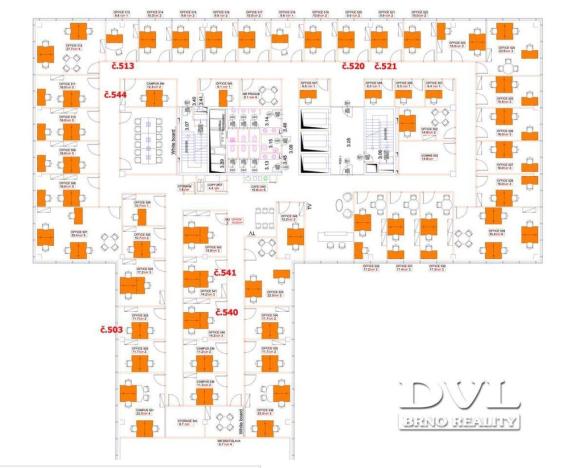 Pronájem kanceláře, Brno, Heršpická, 10 m2