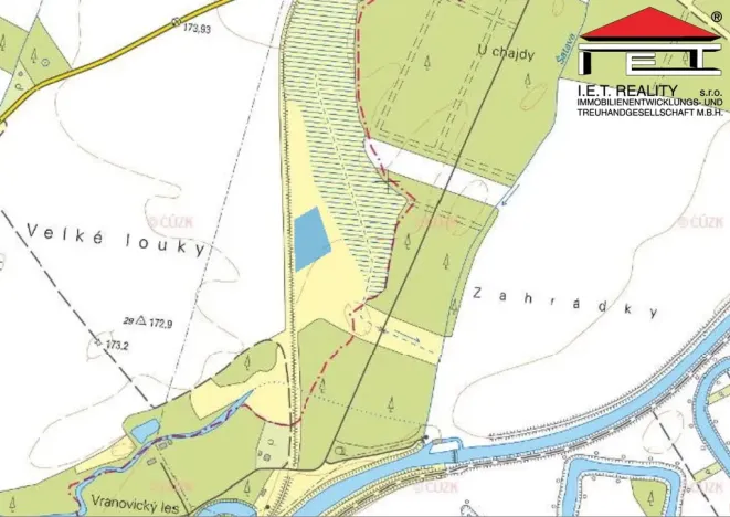 Prodej louky, Vranovice, 6440 m2