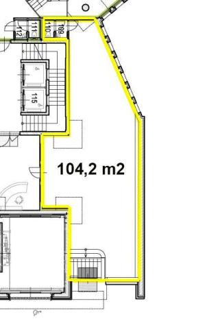 Pronájem obchodního prostoru, Brno, Orlí, 104 m2