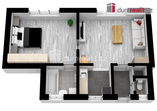 Prodej bytu 2+1, Lovosice, Wolkerova, 57 m2