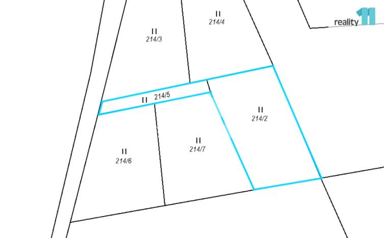 Prodej trvalého travního porostu, Boňkov, 728 m2