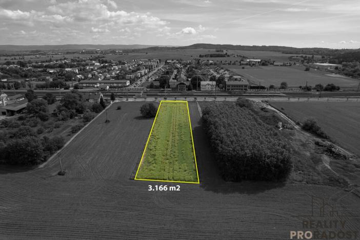 Prodej pozemku pro komerční výstavbu, Grygov, 3166 m2