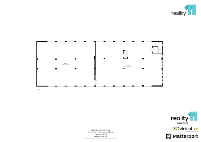 Prodej skladu, Havlíčkův Brod, Humpolecká, 1601 m2