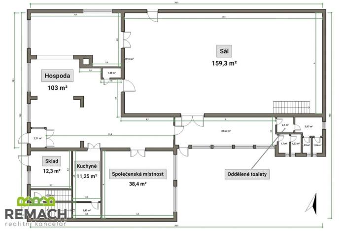 Prodej obchodního prostoru, Vlčnov, 670 m2