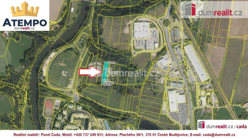 Prodej pozemku pro bydlení, Tábor, U Čápova dvora, 3889 m2