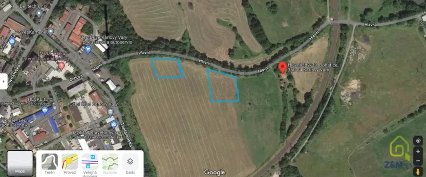 Prodej pozemku pro komerční výstavbu, Karlovy Vary, 1322 m2
