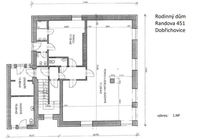Prodej rodinného domu, Dobřichovice, Randova, 262 m2