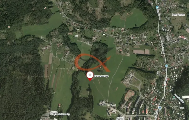 Prodej zemědělské půdy, Rožnov pod Radhoštěm, 1550 m2