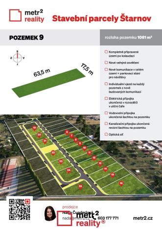Prodej pozemku pro bydlení, Štarnov, 1081 m2