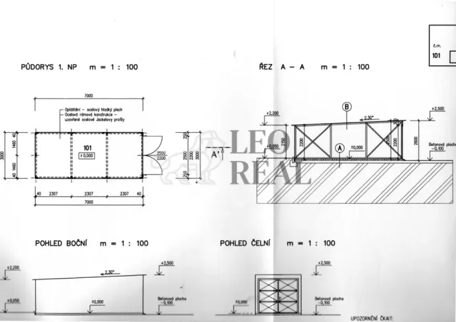 Pronájem garáže, Chropyně, Ječmínkova, 21 m2