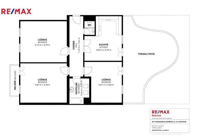 Prodej bytu 3+1, Karlovy Vary, Mariánskolázeňská, 119 m2