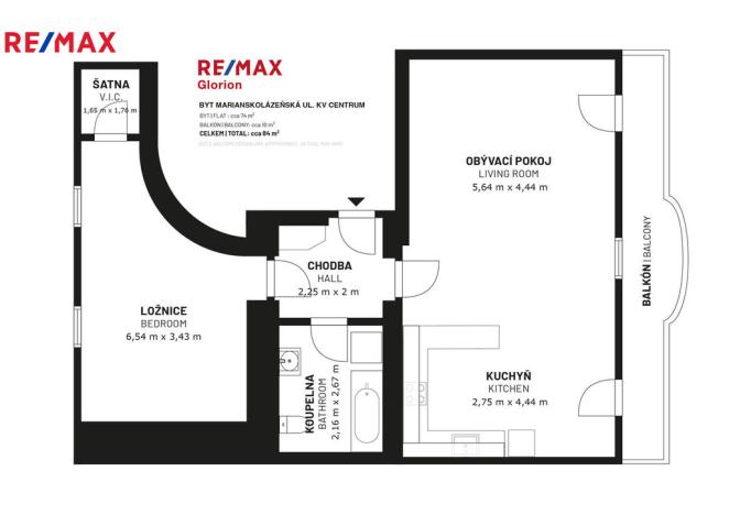 Prodej bytu 2+kk, Karlovy Vary, Mariánskolázeňská, 63 m2