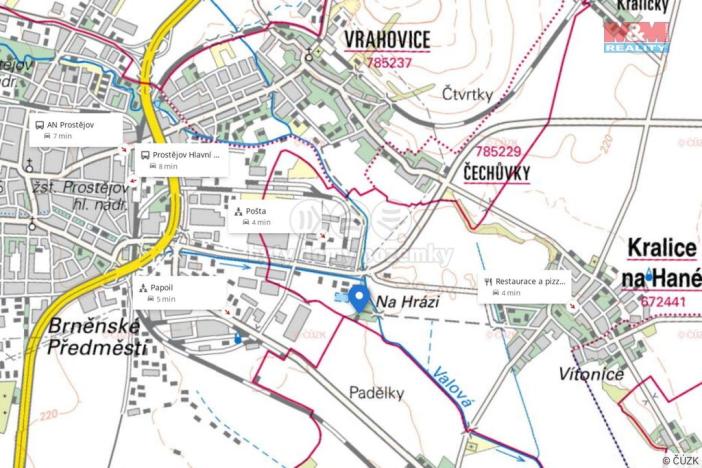 Prodej pozemku pro bydlení, Kralice na Hané, 841 m2