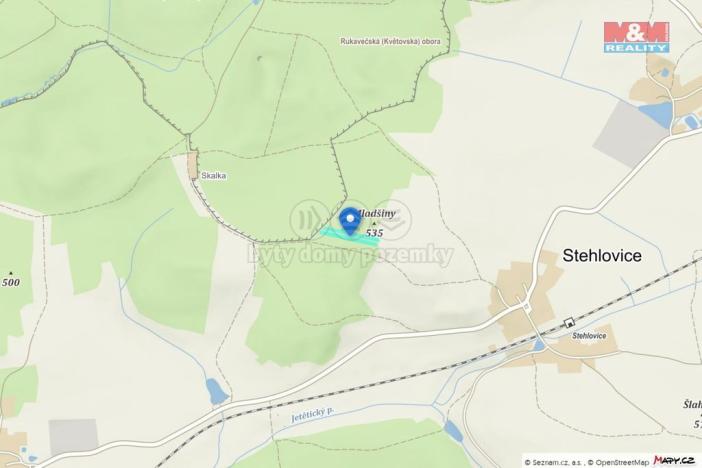 Prodej lesa, Stehlovice, 3290 m2