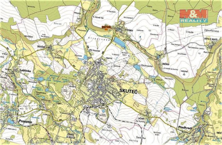 Prodej trvalého travního porostu, Skuteč, 1888 m2