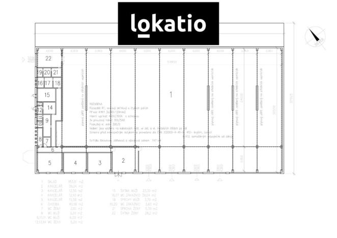 Pronájem výrobních prostor, Olomouc, 756 m2