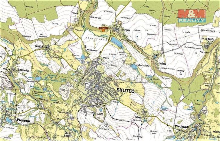 Prodej trvalého travního porostu, Skuteč, 3111 m2