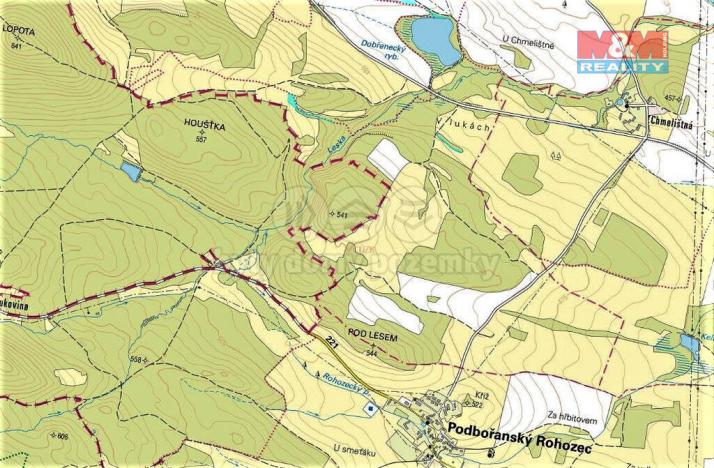 Prodej trvalého travního porostu, Mašťov - Dobřenec, 4385 m2