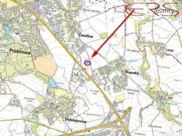 Prodej podílu 1/6 pole, Nupaky, 8407 m2