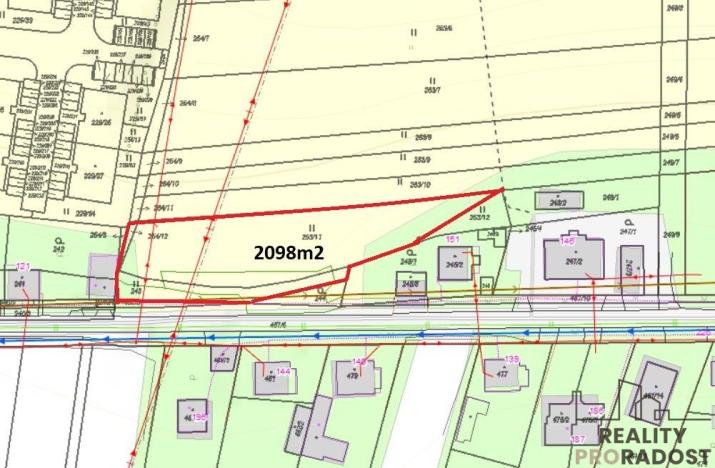 Prodej pozemku pro bydlení, Vochov, 2098 m2