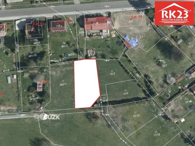 Prodej pozemku pro bydlení, Zádub-Závišín, 943 m2