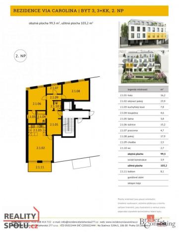 Prodej bytu 3+kk, Praha, 103 m2