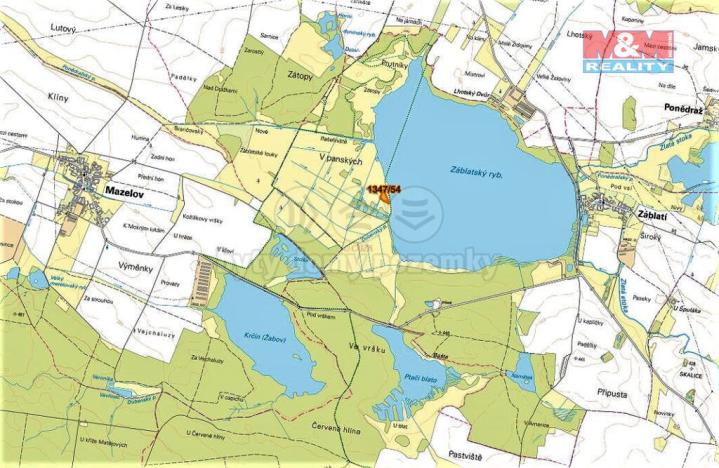 Prodej trvalého travního porostu, Záblatí, 5015 m2