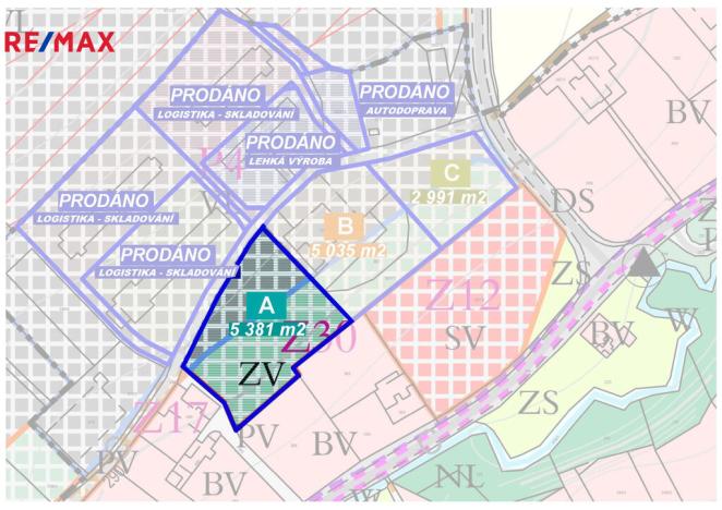 Prodej pozemku pro komerční výstavbu, Vražné, 5381 m2