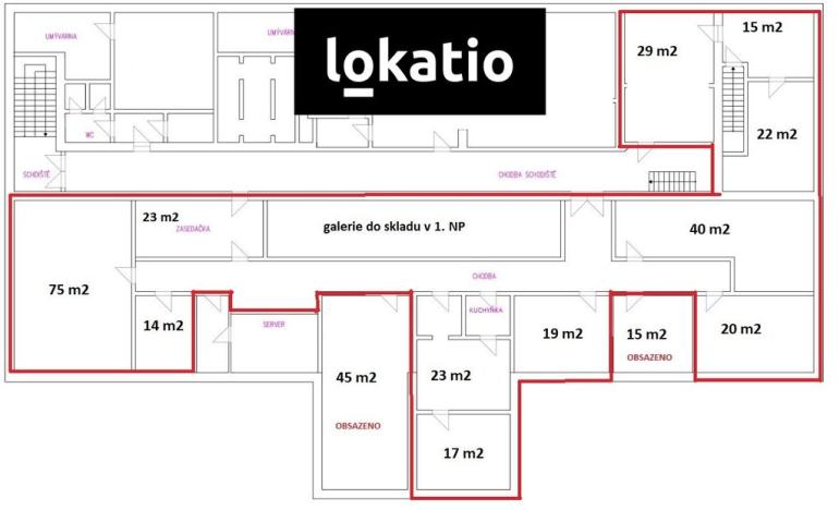 Pronájem kanceláře, Brno, 14 m2