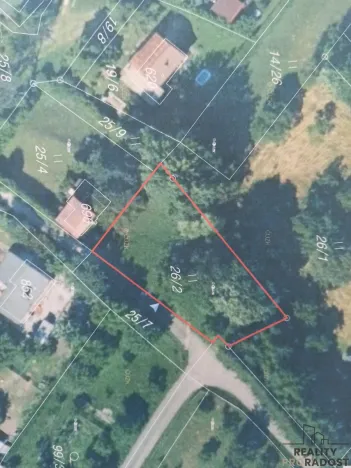 Prodej zahrady, Rusava, 497 m2