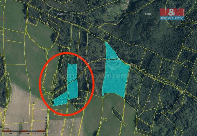 Prodej lesa, Horní Studénky, 14550 m2
