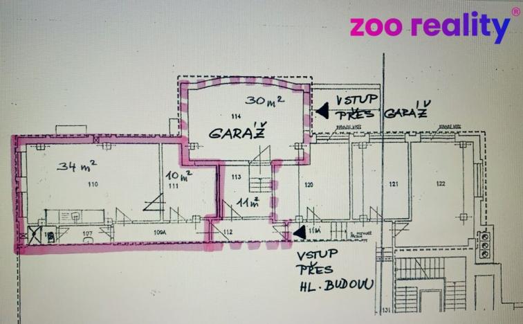 Pronájem kanceláře, Jindřichův Hradec, Klášterská, 73 m2