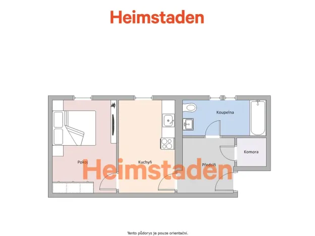 Pronájem bytu 1+kk, Havířov - Město, Hlavní třída, 37 m2