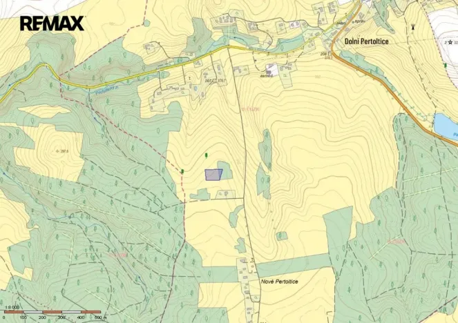 Prodej pozemku pro bydlení, Pertoltice, 4488 m2