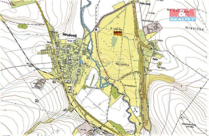 Prodej trvalého travního porostu, Cerekvice nad Loučnou, 1828 m2