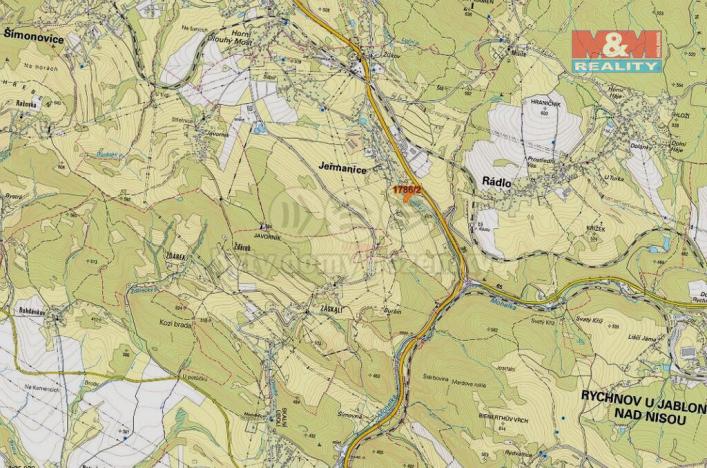 Prodej trvalého travního porostu, Jeřmanice, 2727 m2