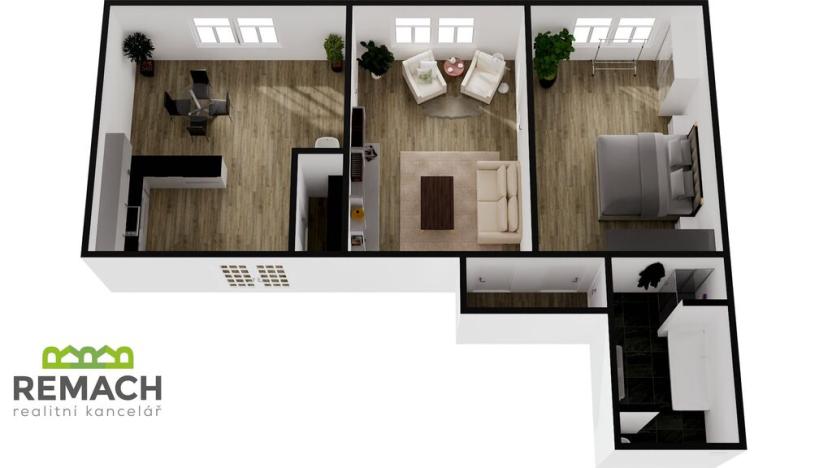 Pronájem bytu 3+kk, Náchod, Kamenice, 97 m2