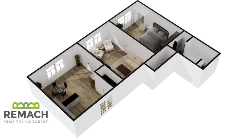 Pronájem bytu 3+kk, Náchod, Kamenice, 97 m2