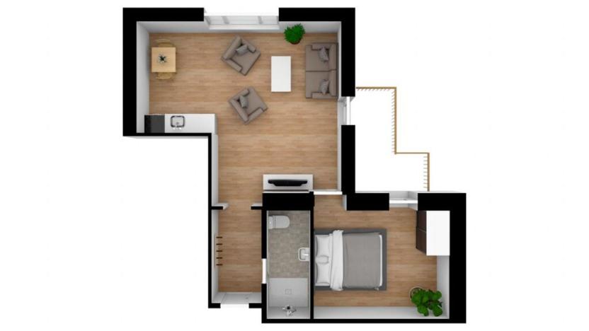 Prodej bytu 2+kk, Křišťanov - Arnoštov, 44 m2