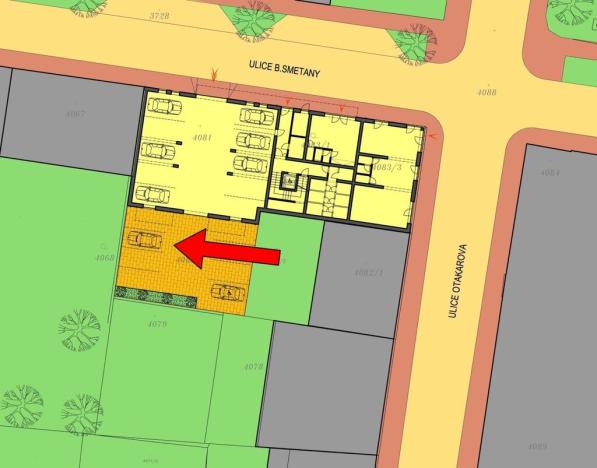 Prodej garážového stání, České Budějovice, B. Smetany, 18 m2