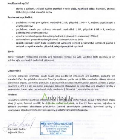 Prodej pozemku pro bydlení, Benešov nad Černou - Hartunkov, 5446 m2