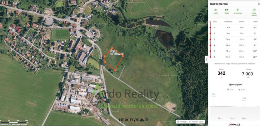 Prodej pozemku pro komerční výstavbu, Černá v Pošumaví, 7000 m2