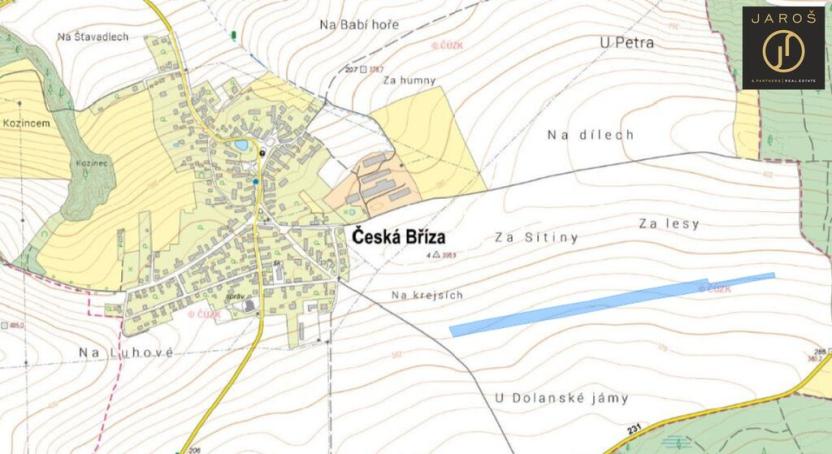 Prodej pole, Česká Bříza, 64345 m2