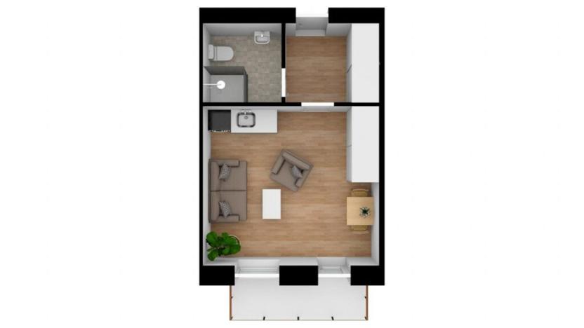 Prodej bytu 1+kk, Křišťanov - Arnoštov, 26 m2