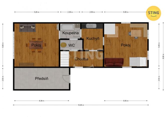 Prodej rodinného domu, Bystřička, 140 m2