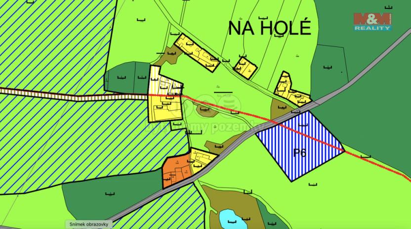 Prodej zahrady, Krsy, 649 m2