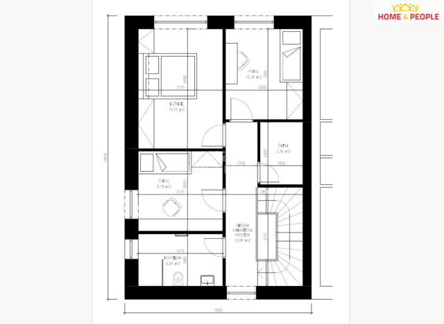 Prodej domu na klíč, Uherský Brod, Losy, 118 m2