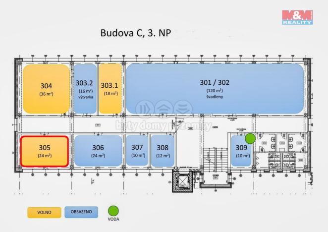 Pronájem kanceláře, Valašské Meziříčí, Havlíčkova, 24 m2