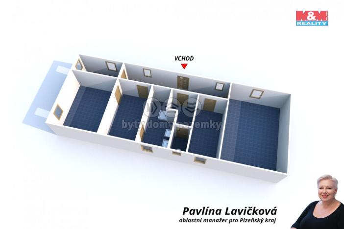 Pronájem obchodního prostoru, Kasejovice, 421 m2