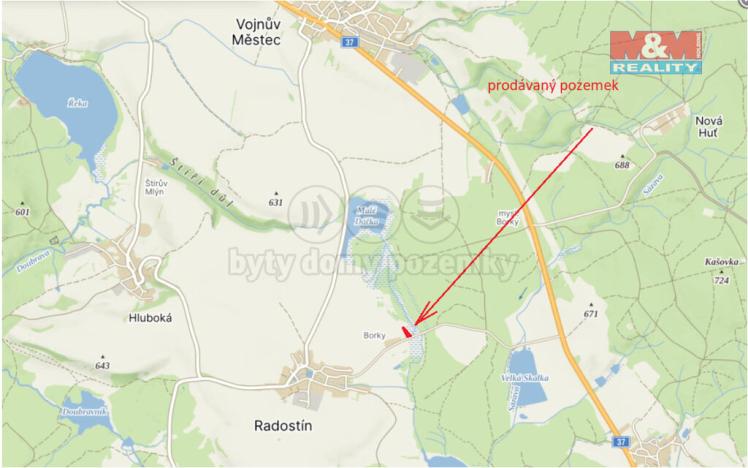 Prodej louky, Vojnův Městec, 2294 m2